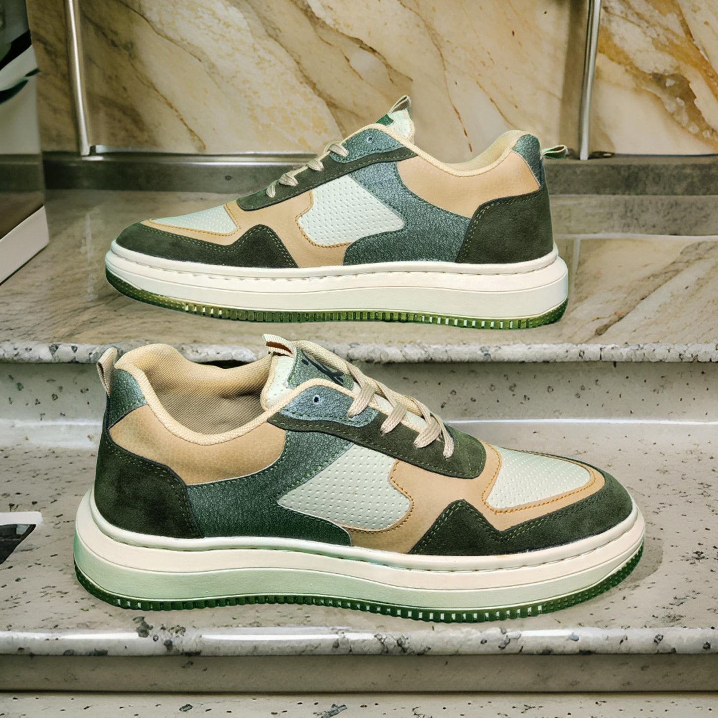 EnAct Trigger Army Green Casual Sneakers for men