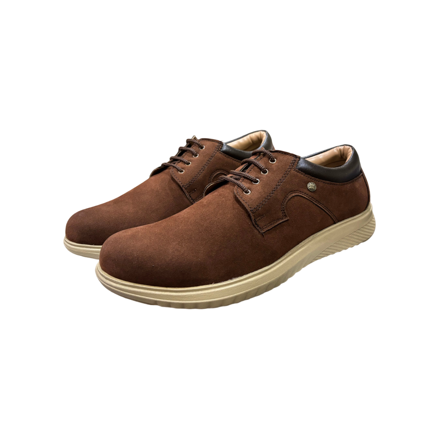 EnAct RedRum Brown Genuine Leather Lace-Up Formal Shoes for Men & Boys, perfect for office, functions, and casual outings.