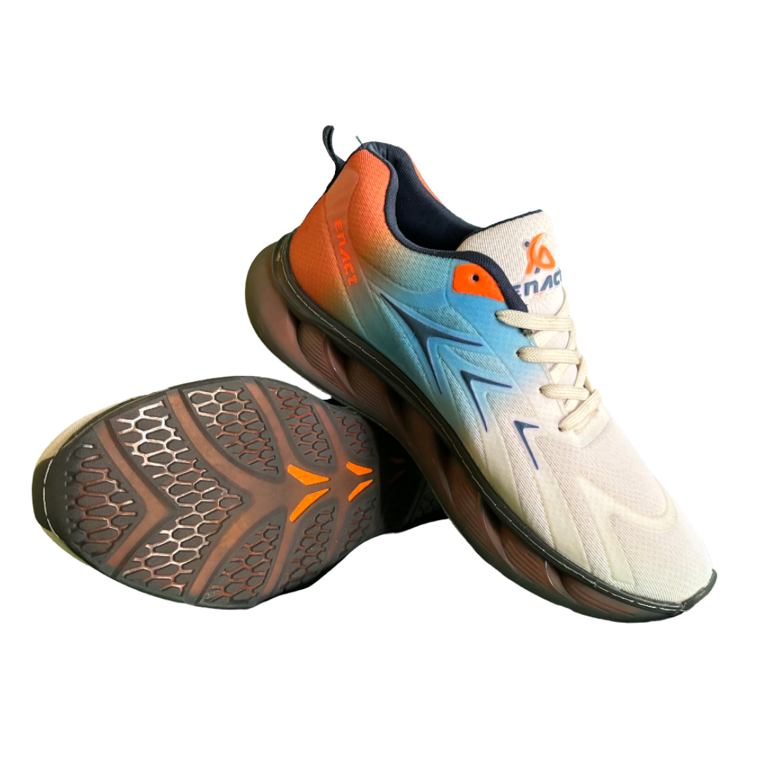 Enact TOJO Grey Lace Up Sport Shoes for Walking, Running and Everyday use for Men & Boys