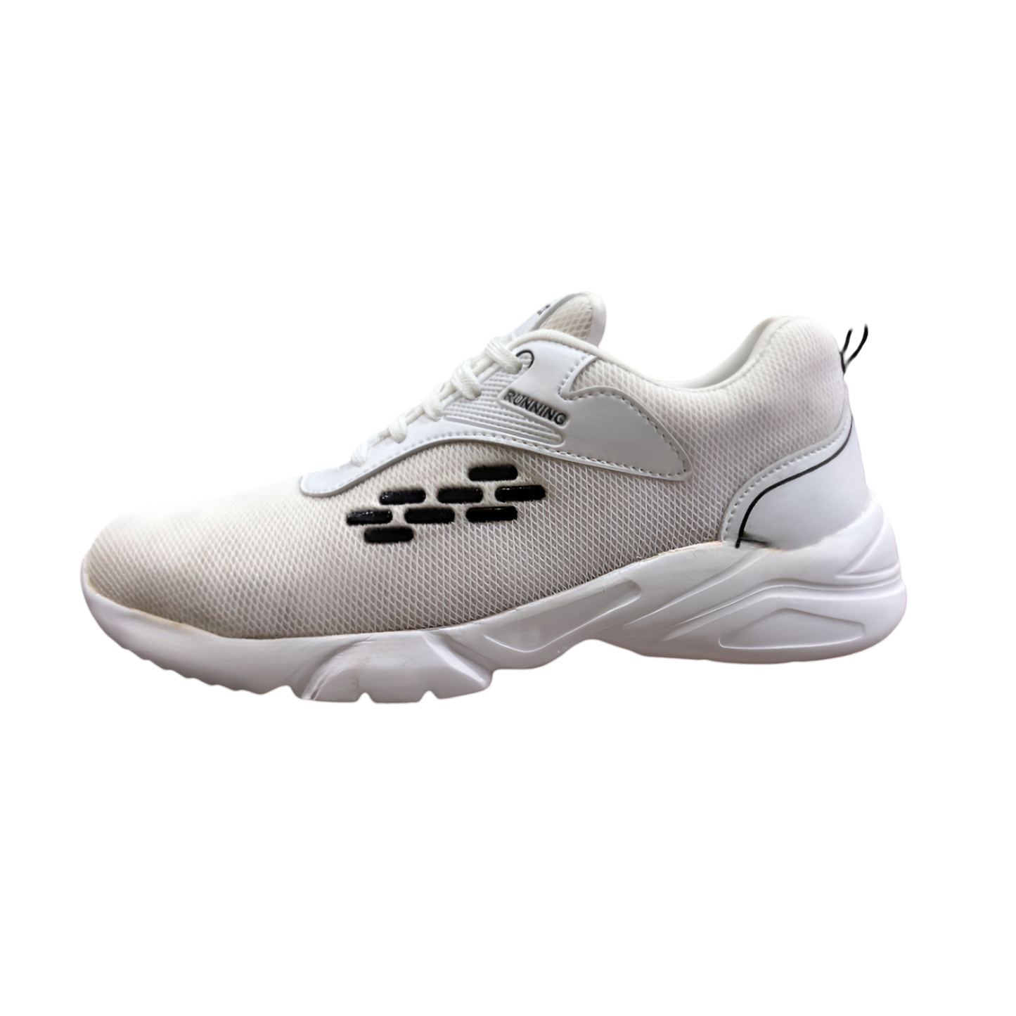 White Lace Up Running Shoes by EnAct under 1000 - Comfortable and Stylish Footwear