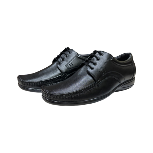 Enact BAGHEERA Black with Lace Up Genuine Leather Formal Shoes for Men for Office, Function and Party for Men & Boys