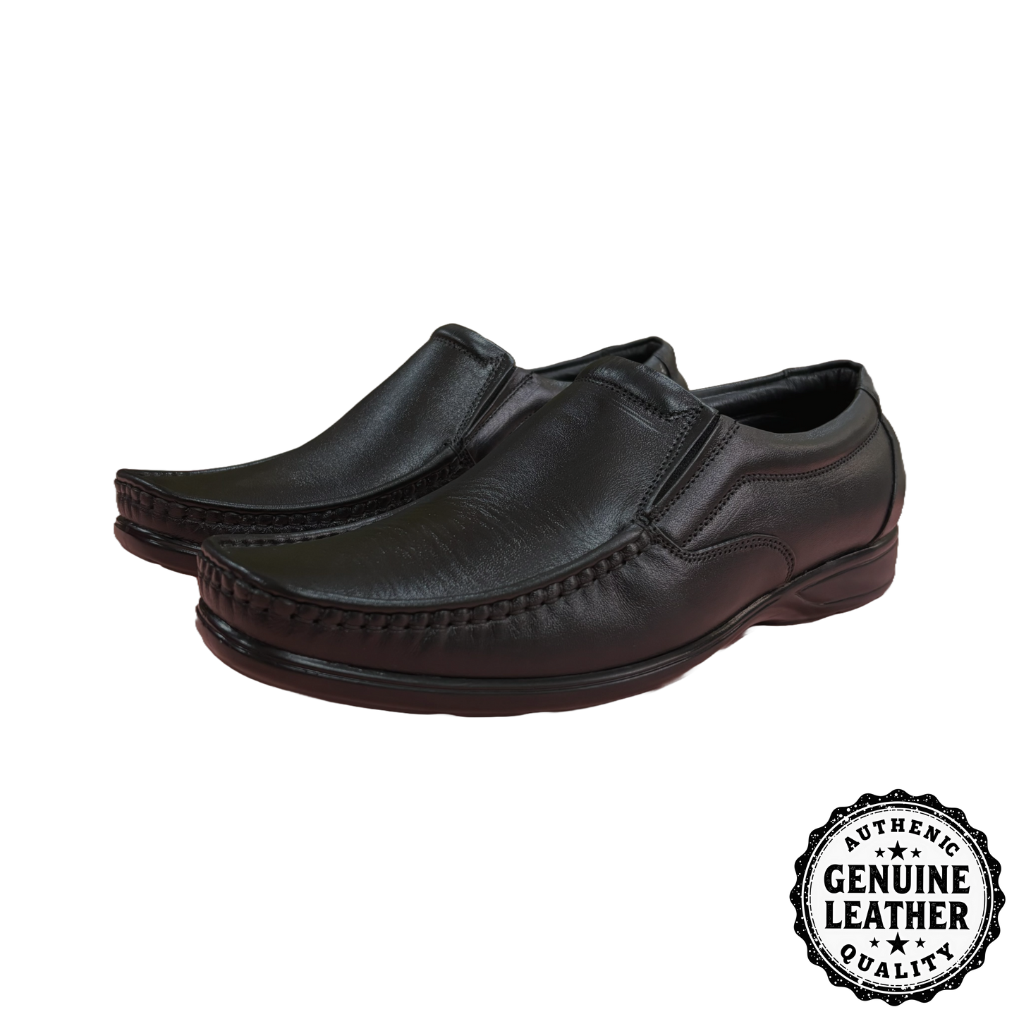 EnAct Leather Formal Shoes for Men without laces for Office, Function and Party
