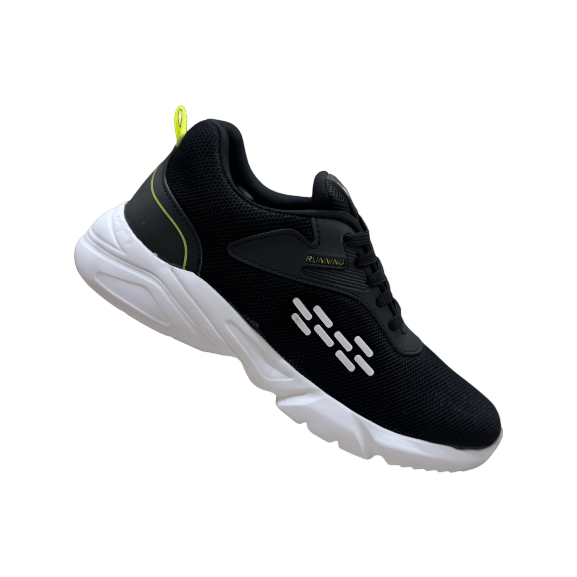 EnAct Remi Black shoes - Lightweight and durable running shoes for men with EVA cushioning