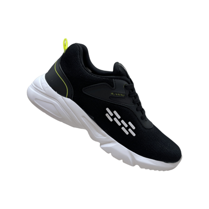 EnAct Remi Black shoes - Lightweight and durable running shoes for men with EVA cushioning