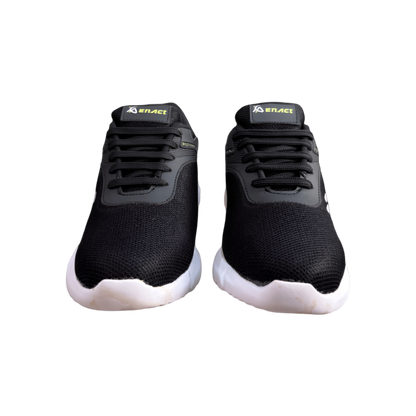 Premium Black Lace-Up Sports Shoes for Men - Lightweight and Comfortable Shoes for Men