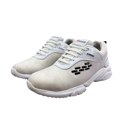 EnAct Remi White Lace-Up Sports Shoes for Men and Boys under 1000 - Ideal for Running,Walking, and Daily Wear